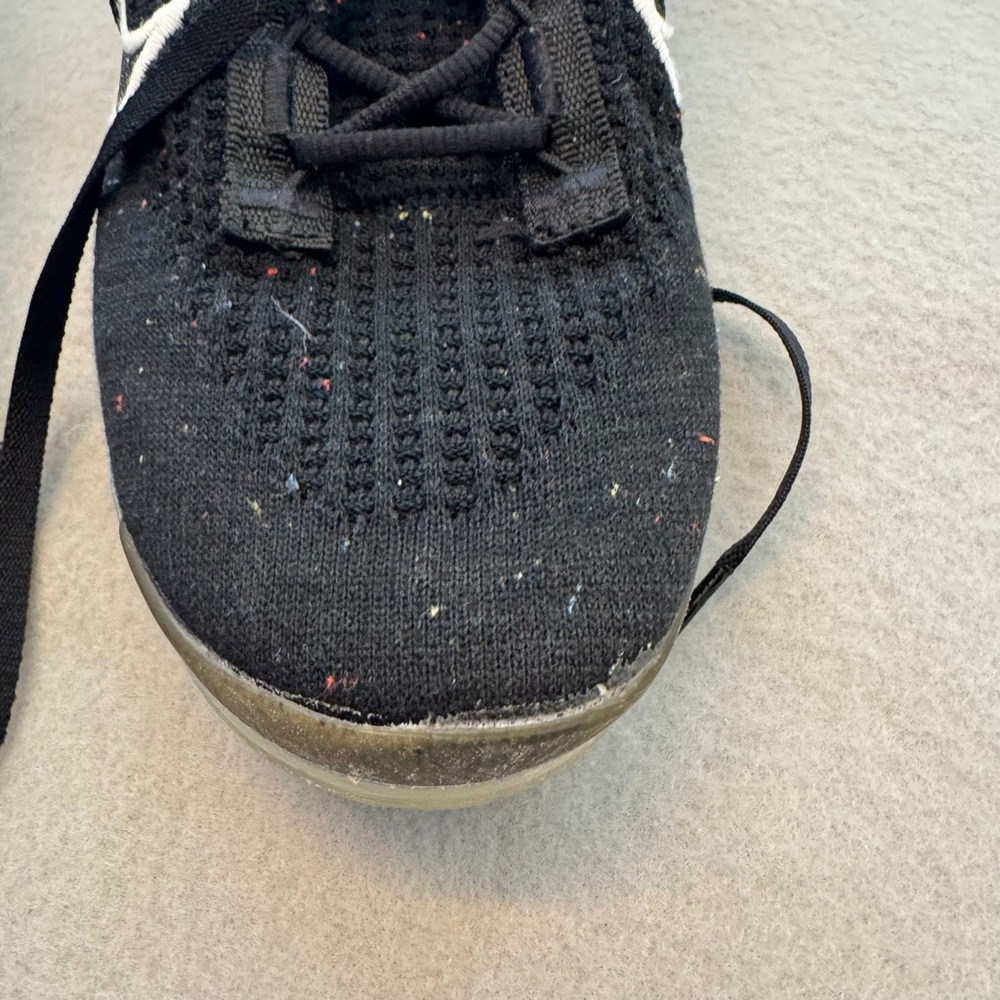 Nike | Air VaporMax Flyknit | Black White Running Shoes - Picture 10 of 14
